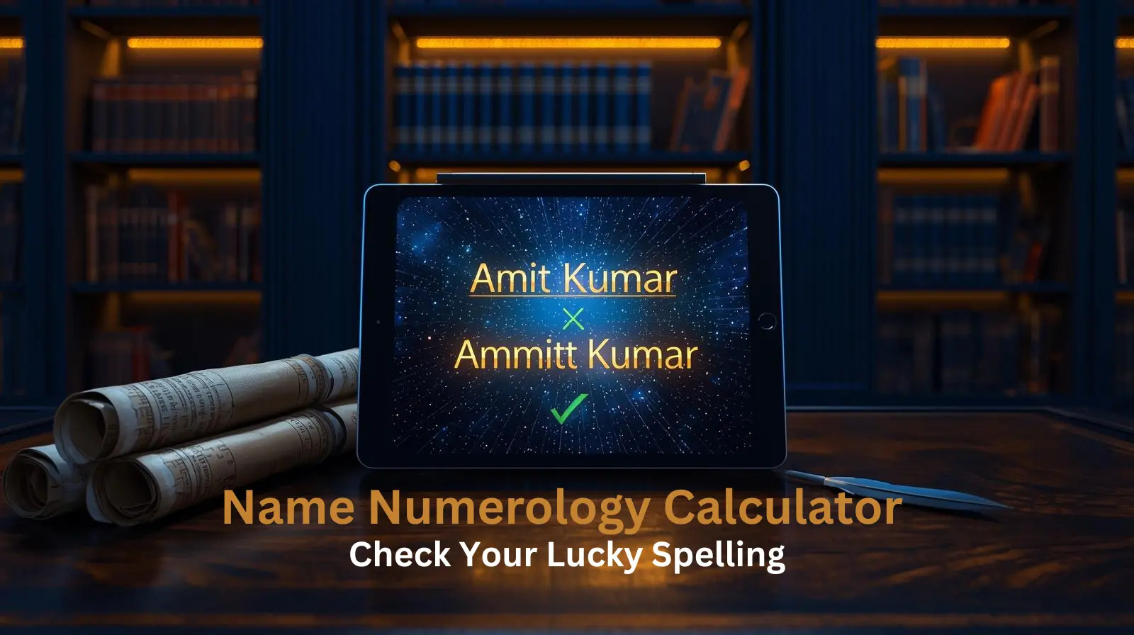 Name Numerology Calculator for Lucky Spelling Correction